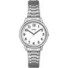 Timex Easy Reader 30 mm da Donna con quadrante Bianco e Cinturino in Acciaio Inossidabile Color Argento TW2U40400