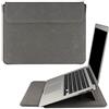 HoYiXi 14'' Laptop Custodia in Pelle Borsa Protettiva con Stand Compatibile con New MacBook Pro 14 2021/ HUAWEI MateBook 14 2021/ HP Chromebook 14'' / 13.5'' Surface Laptop 3, grigio