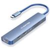 LENTION Hub USB C con HDMI 4K, PD 100W, USB 3.0 e 2.0, Lettore SD/TF, Adattatore per 2024-2016 MacBook Pro M1/M2/M3/M4, Nuovo Mac Air, iPhone Serie 16/15 e Altro (CE18, Blu)
