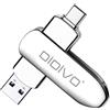 DIDIVO Chiavetta USB 64GB, Pen Drive USB 3.0 2 in 1 Type C Dual OTG Flash Drive Pennetta USB 64 giga Tipo C Portachiavi Penna USB per PC/MacBook/Tablet/Smartphone/Laptop