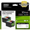 Timink Cartucce d'inchiostro Compatibili per Epson 603XL Sostituzione con Epson XP-2100 XP-2105 XP-3100 XP-3105 XP-4100 XP-4105 WF-2810 WF-2830 WF-2850 (10 Pezzi)