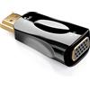 deleyCON Adattatore da HDMI a VGA - Cavo Adattatore da HDMI-Maschio a VGA-Femmina Contatti Placcati in oro per TV Proiettore Computer Laptop Notebook