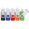 KEXIN 32 GB Chiavetta USB 5 Pezzi Pennetta Girevole Unità Memoria Flash Pen Drive Penna USB 32 Giga Chiavette con Luce a LED (5 Multicolorato: Nero Blu Verde Rosso Arancio)