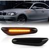 POPMOTORZ LED Indicatori di Direzione, 2 Pezzi Frecce Laterali con Canbus Senza Errori Luci Laterali 2835 SMD Installazione Semplice Nero Frecce LED per BM-W E46 E36 E90 E91 E81 E82 E87 E88 E92 E93