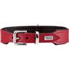 Hunter Collare di cane in pelle, Collo 30-34,5 cm, Rosso
