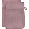 Soleil d'ocre Laguna Quantità di 2 Guanti di Gabinetto, Cotone, Rosa, 16 x 21 cm