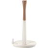 Guzzini - Tierra, Roll&Tear, Portarotolo Universale da Cucina in Plastica Riciclata - Bianco Latte, Ø 17xh 30,4 cm - 180200156