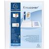 Exacompta - 51941E - 1 Raccoglitore Personalizzabile Kreacover - 4 Anelli a D 20 mm - Copertina Foderata PP con Tasca Fronte/Dorso - Dorso 38 mm - F.to Esterno 27.3x32 cm per A4 Maxi - Bianco