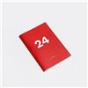 OD OCTÀGONDESIGN 2024 Small Monthly Planner | Formato simile A5 | Rosso