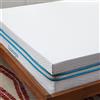 Linenspa Topper Matrimoniale, alto 10 cm | Correttore materasso in Memory Foam con Gel e fodera lavabile con cerniera | Oeko-Tex | 160 x 200 cm