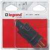 Legrand LEG93914 - Spina in gomma 2P + T 16 A, uscita dritta, ip 44 ik 08