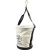 Klein Tools 5172PS Heavy-Duty tapered-wall Bucket con 15 tasche interne, in pelle, colore: Nero