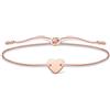 Thomas Sabo Bracciale cuore in argento, argento sterling 925, lunghezza 13-20 cm