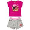 SUN CITY Pigiama Corto Bambina Bing Completo t-Shirt e Pantaloncino in Cotone 5202