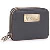 Catwalk Collection Handbags - Portafoglio Pelle - Porta Carte Donna - Borsellino - Protezione RFID - Picccolo/Medio - Isla - Nero
