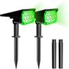 T-SUN Confezione Da 2 Luci Solari Per Esterni, Impermeabile IP65 Garden Landscape Path Lamp LED Green Light, Illuminazione Decorativa Solare Per Portico Patio Prato Corridoio Terrazza Percorso