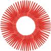 mzoLife 100 lame per tosaerba, senza fili, 76 mm, lame di ricambio in plastica per decespugliatori Einhell senza fili (50 pezzi, rosso)