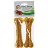 Croci King Bone - Ossa per cani gusto Pollo, Snack premio masticativo per cani in pelle bovina naturale, dental stick per la pulizia dei denti, 15 cm - 2 pz