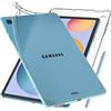 ebestStar - Cover per Samsung Galaxy Tab S6 Lite 10.4 P610 P615 (2022, 2020), Custodia Silicone Trasparente, Protezione TPU Antiurto, Morbida Sottile Slim, Trasparente + Vetro Temperato
