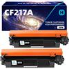 Hyggetech Confezione da 2 Cartucce Toner Compatibili per HP CF217A 17A per HP Laserjet Pro M130MFP M130nw M130Series M132a M132fn M132fp