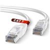 Mr. Tronic Cavo Ethernet Cat 7 da 30m, Cavo di Rete LAN Cat 7 ad Alta velocità con Connettori RJ45 per Una Connessione Internet Veloce - Cavo Patch | SFTP Cat7 (30 Metri, Bianco)