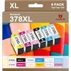 AUMOK 378XL Cartucce d'inchiostro Sostituzione per Epson 378 XL Multipack 378XL per Epson Expression Photo XP-8600 XP-8605 XP-8500 XP-8505 XP-8700 XP-15000 (Confezione da 6)