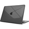 FINTIE Custodia Compatibile con MacBook Pro 13 Pollici M2/M1 (2022-2016) A2338/A2289/A2251/A2159/A1989/A1706/A1708, Cover Rigid Protettivo Guscio Rigido Case, Cristallo Grigio