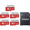 KOOTION Scheda Micro SD 16GB Classe 10 Memoria Micro SD 16 Giga MicroSDHC 16GB Memory SD Card TF Card(A1 e U1) Alta Velocità di Lettura Fino a 100 MB/s,per Telefono, Videocamera, Switch, Gopro, Tablet
