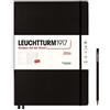 LEUCHTTURM1917 367694 agenda e taccuino settimanale Master (A4+) 2024, 12 mesi, Nero, Inglese