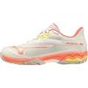 Mizuno Onda Supera la Luce 2, Tennis Donna, Snwwht Fcoral Sspring, 38 EU