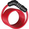 ABUS Star 4508C/150 - Serratura a combinazione con cavo spirale di 8 mm spessore Livello sicurezza 2 Verde
