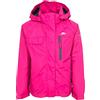 Trespass Vivir - Giacca impermeabile con cappuccio rimovibile per bambini, Unisex - Bambini, Giacca impermeabile con cappuccio rimovibile, UCJKRAN10002_PLD2/3, Rosa da donna., 2/3