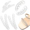 SamHeng 4 Paia Cuscino per Avampiede Cuscinetti Adesivi, Antiscivolo Gel Autoadesivi Impugnature del Tallone Cuscinetti Metatarsali Cuscini per Pianta del Piede per High Heel Sandali Infradito
