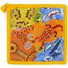Excelsa Aboriginal Presina da Cucina, Cm. 20 x 20, Fodera 100% Cotone, Imbottitura in Poliestere