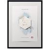 aFFa frames, Hekla, cornice portafoto in MDF, facile da pulire, rettangolare, con vetro acrilico, colore nero, 24 x 30 cm