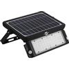 Brennenstuhl Luce Solare LED da Esterno Con 2 Sensori di Movimento PIR, Faro LED Esterno Con Pannello Solare Integrato, LED luminoso, 10W, 1080lm, Rilevatore Movimento 180°, IP 65, Nero