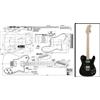 Luthiers Supplies Plan of Fender Telecaster Deluxe Chitarra Elettrica - Stampa su scala completa
