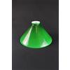 Illuminazione d'epoca Paralume campana vetro di ricambio opaline verde, bianco, ambra, blu - Ø 22/25 cm - 22 cm, Verde