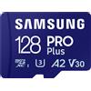Samsung 128GB Scheda SmicroSDXC camsung Pro Plus on adattatore Usb Blu [MB-MD128SB/WW]