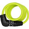 ABUS Star 4508C/150 - Serratura a combinazione con cavo spirale di 8 mm spessore Livello sicurezza 2 Verde