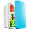 TOYOCC Mini frigorifero blu -12v/220v Riscaldatore di raffreddamento per auto a doppia tensione, congelatore portatile compatto domestico da 6 litri, può conservare latte materno/prodotti per la cu