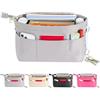HyFanStr Nylon Organizer da Borsa Donna, Zip Interno Borsa Organizer, Grigio Bag Organizer Grande