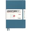 LEUCHTTURM1917 367762 Agenda settimanale e taccuino Composition (B5) 2024, 12 mesi, Stone Blue, Inglese