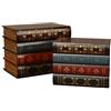 Blanc Set 2 Scatole Libro False in Legno Vintage - Contenitore Decorativo Antico per Gioielli e Arredamento