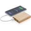 Power bank da 5000 mAh in bamboo Brandt personalizzate o neutre
