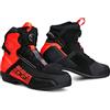 SHIMA EDGE Vented, Scarpe da Motociclista per Uomo - Traspirante, Scarpe da Equitazione Stradale Rinforzate con Sistema di Chiusura ATOP (Rosso, 48)