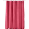 Douceur d'Intérieur, Tenda da doccia in microfibra con occhielli, 180 x 200 cm, colore: lampone