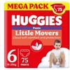 Huggies Little Movers Taglia 6 Pannolini Mutandina (15-25Kg) Offerta Megapack 75 Pezzi