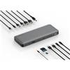 Kensington AD2010T4 Docking Station Thunderbolt 4 per Doppio Monitor 8K/4K con Lettore di Schede Micro SD, Alimentazione 96 W, 2 Porte HDMI, Ethernet, USB-C 3.2 e 4 Porte USB-A (K34111EU)