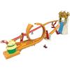 Hot Wheels Super Mario Bros - Corsa nella Giungla di Kong, playset ispirato al film con macchinina die-cast di Mario inclusa, pista con loop e salto su cascata, giocattolo per bambini, 5+ anni, HMK49